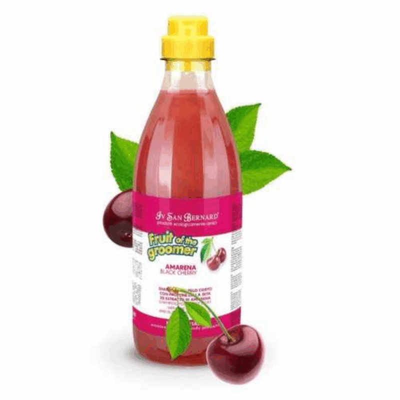 iv san bernard fruit of the groomer black cherry shampoo og mask sæt - Billede 2