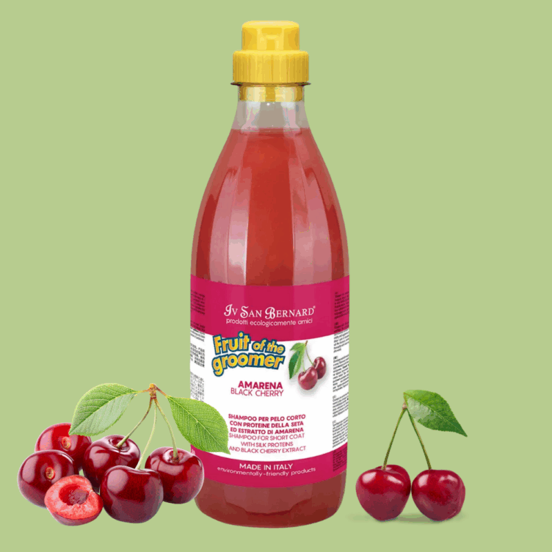 iv san bernard fruit of the groomer black cherry shampoo og mask sæt