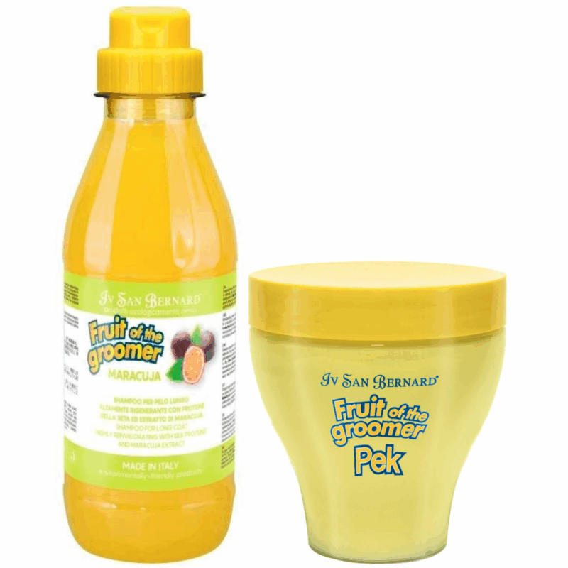 iv san bernard fruit of the groomer maracuja shampoo og mask sæt - Billede 2