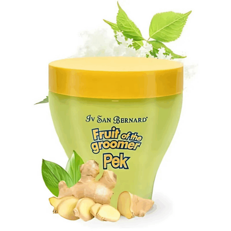 iv san bernard fruit of the groomer ginger elderberry shampoo og mask sæt