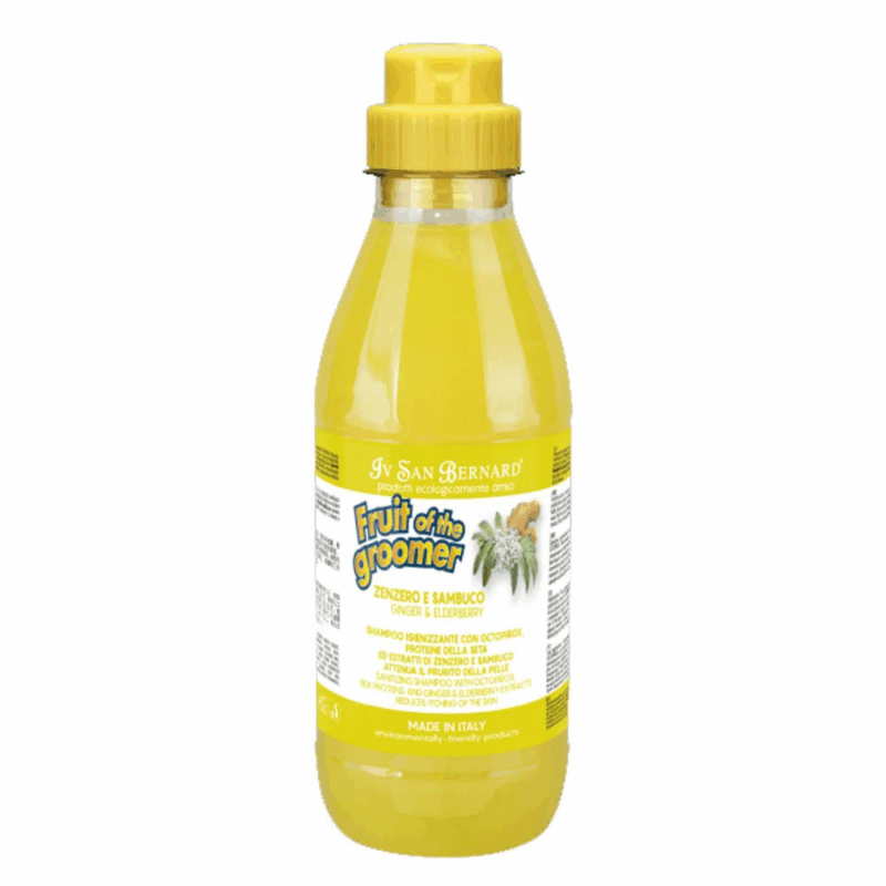 iv san bernard fruit of the groomer ginger elderberry shampoo og mask sæt - Billede 2